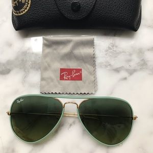 Ray-Ban Aviators Full Color in Mint